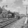 Men working on tracks, 11 3/4 milepost, , Co. Kildare.