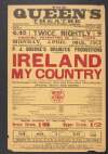 P.J. Bourke's dramatic productions present 'Ireland My Country' an Irish domestic drama introducing a quaint fairy legend... /