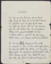 Draft of poem 'Initation' by Joseph Mary Plunkett,