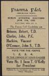 Fianna Fáil (Republican Party) Dublin municipal elections, June 14th, 1945, electoral area no. 9... /
