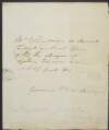 Letter from John Fitzpatrick, 2nd Earl of Upper Ossory, to "Mr. Collingridge", making an appointment to view coach designs,