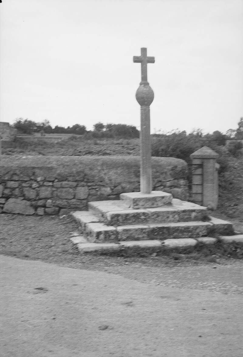 17th Century cross in village street, Kilconnell.