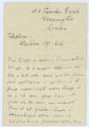 I.ii.1. Letter: from James Joyce, 28B Campden Grove, Kensington, London W.8 to Giorgio and Helen Joyce,