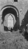 Creevelea Abbey - east window through chancel arch.