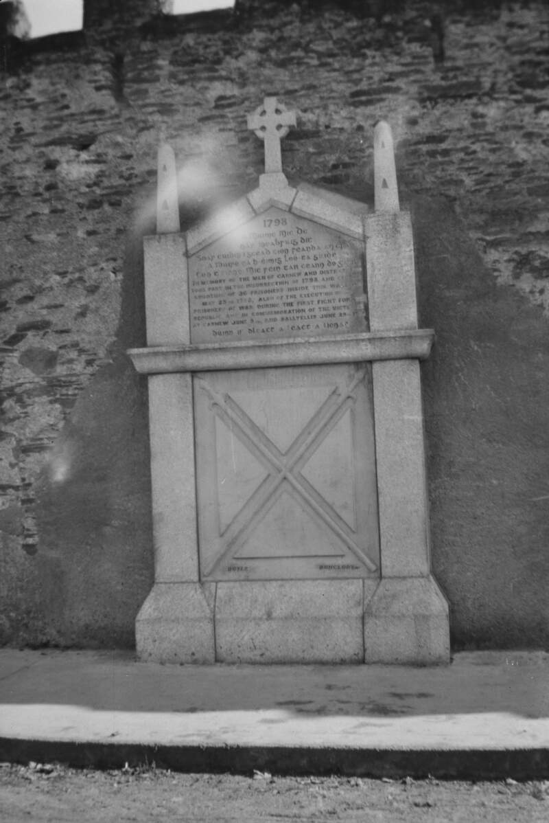 '98 Monument in Castle Wall, Carnew.