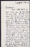 Letter from Joseph Mary Plunkett to Grace Gifford, saying how much he misses her and how busy he has been,