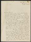 Autograph letter from Tom Kettle to General Hammond,