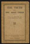 The truth about the army crisis (official) : with a foreward by Major-General Liam Tobin.