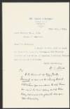 Letter from William Thomas (W. T.) Stead, Mowbray House, Norfolk St. Strand, London, to John Redmond, accepting a dinner invitation and inviting him to meet with William Randolph Hearst,